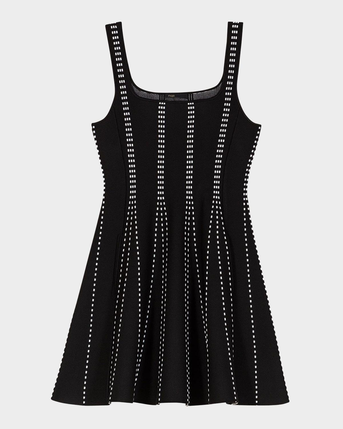 russellier stretch knit mini dress