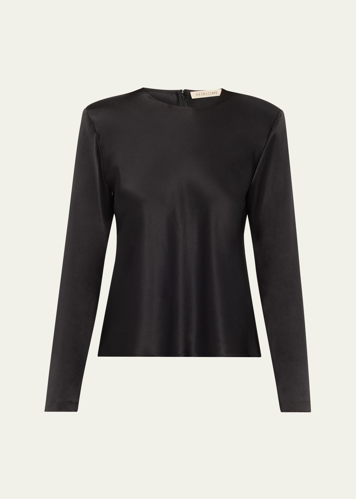 ruth crewneck silk top