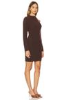 ryan mock neck mini dress