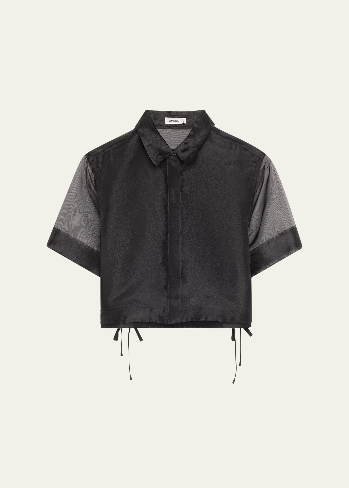 ryett short-sleeve cropped shirt