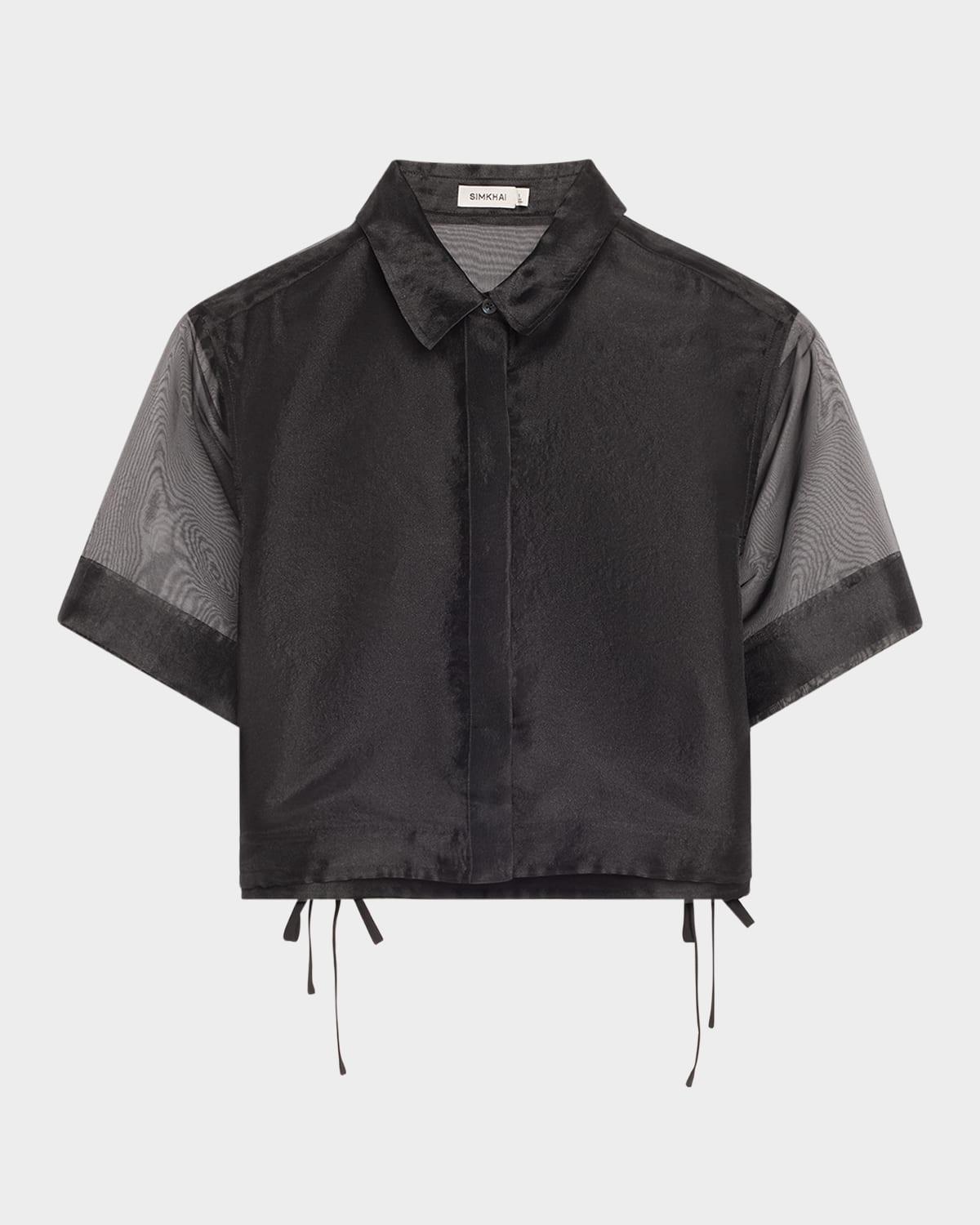 ryett short-sleeve cropped shirt