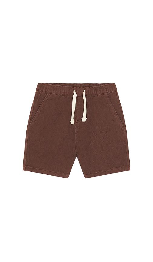 rylee + cru perry short in chocolate.