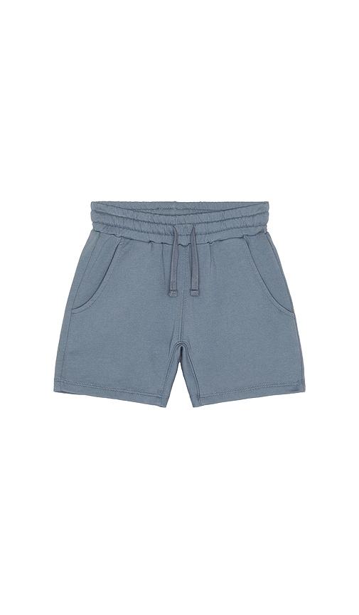 rylee + cru relaxed short in blue.