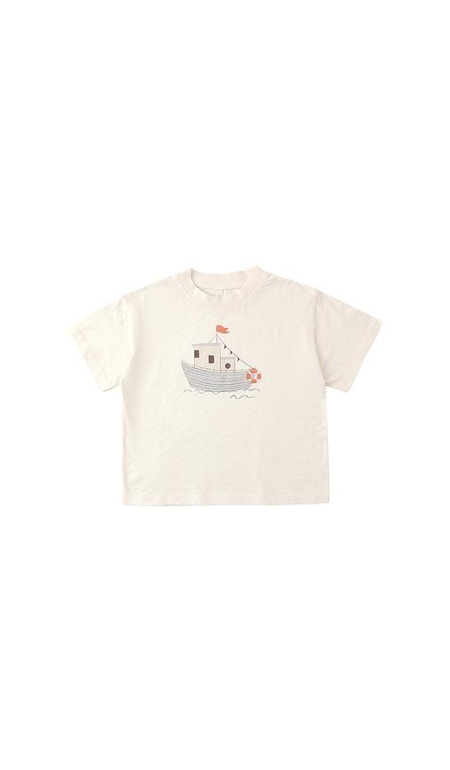 rylee + cru relaxed tee in white.
