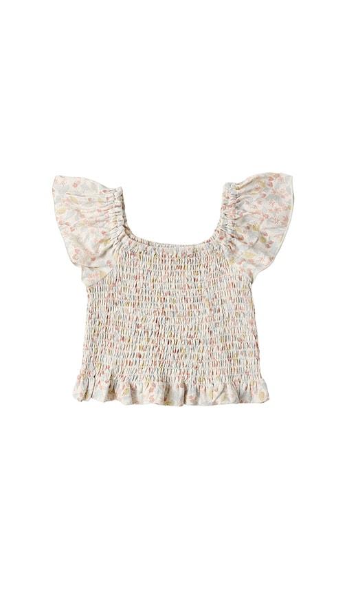 rylee + cru zayla top in cream.