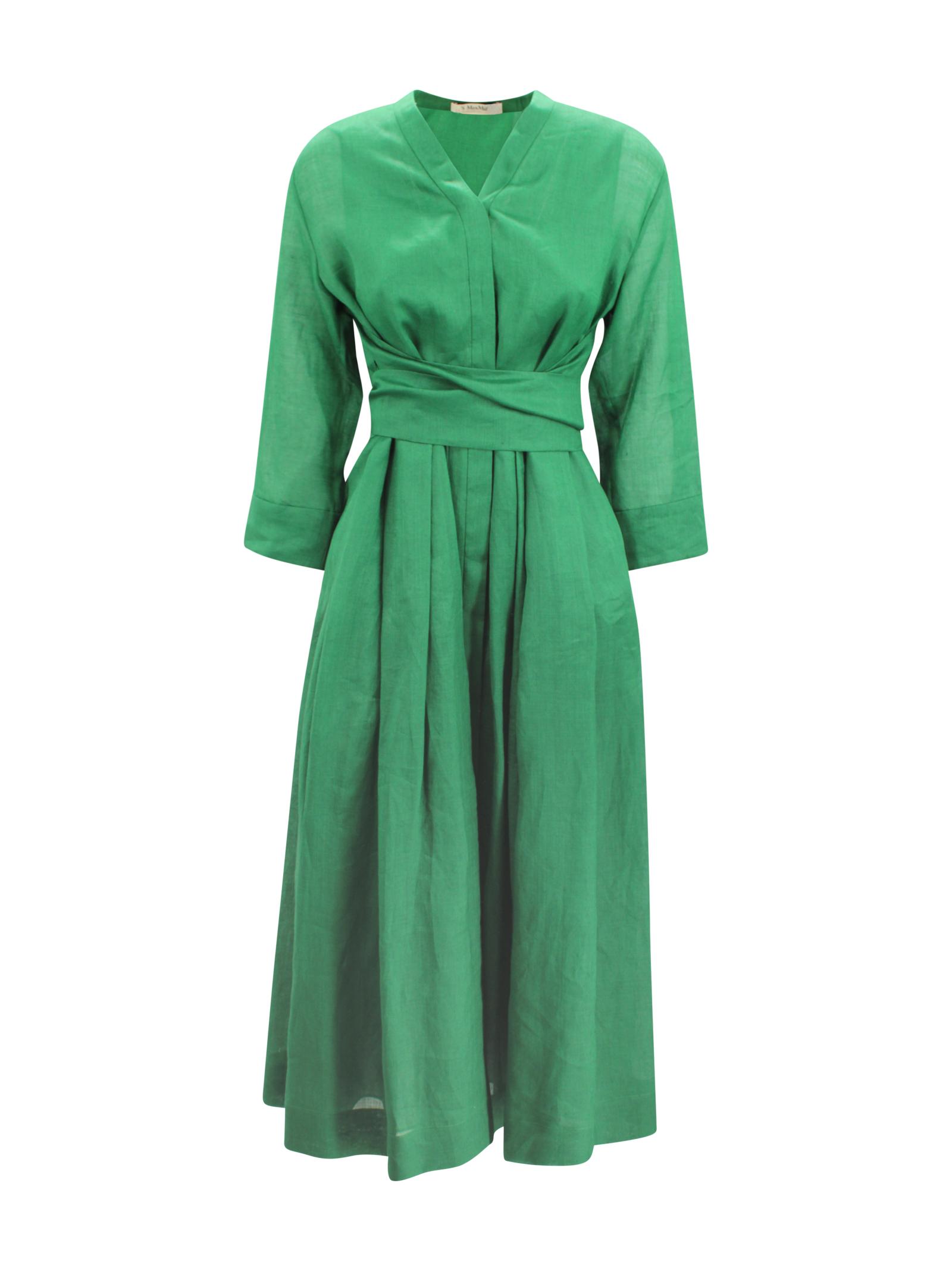 s max mara dresses green - women