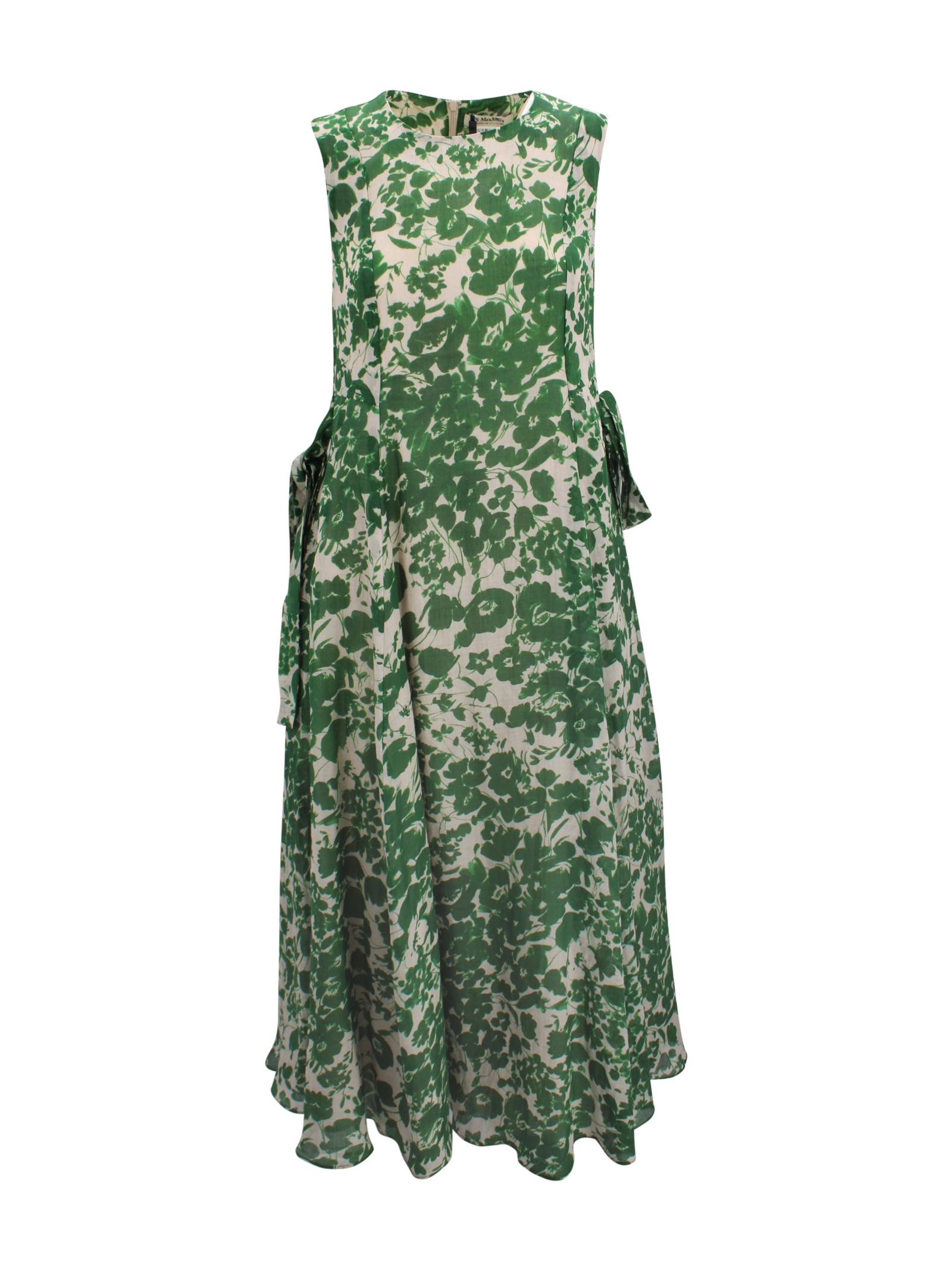 s max mara dresses green ramie - women