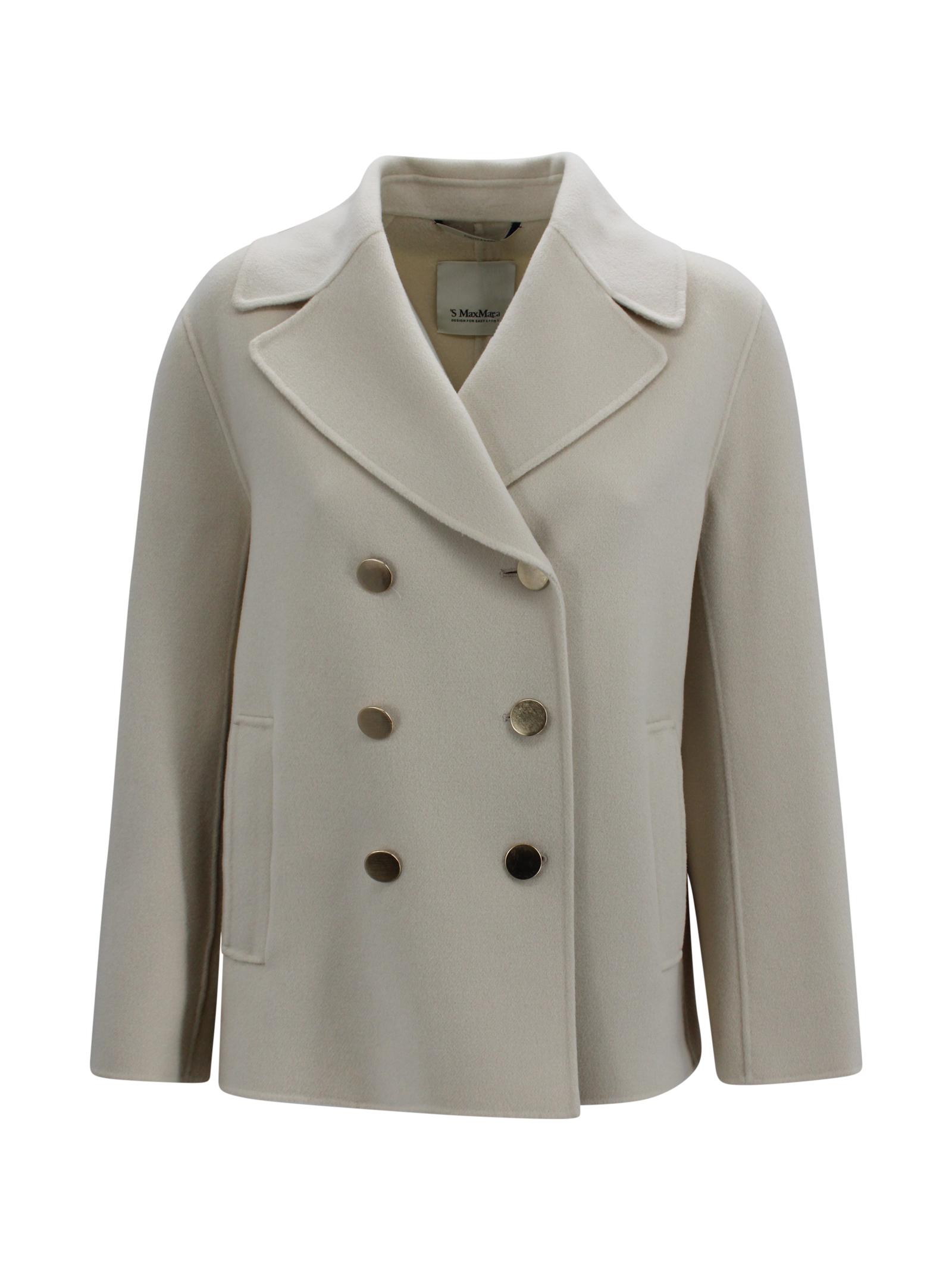 s max mara jackets yellow virgin wool - women