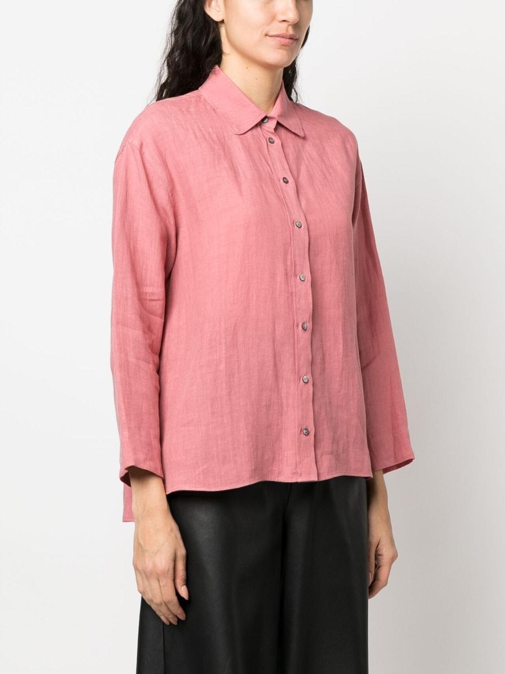 s max mara shirts red linen - women