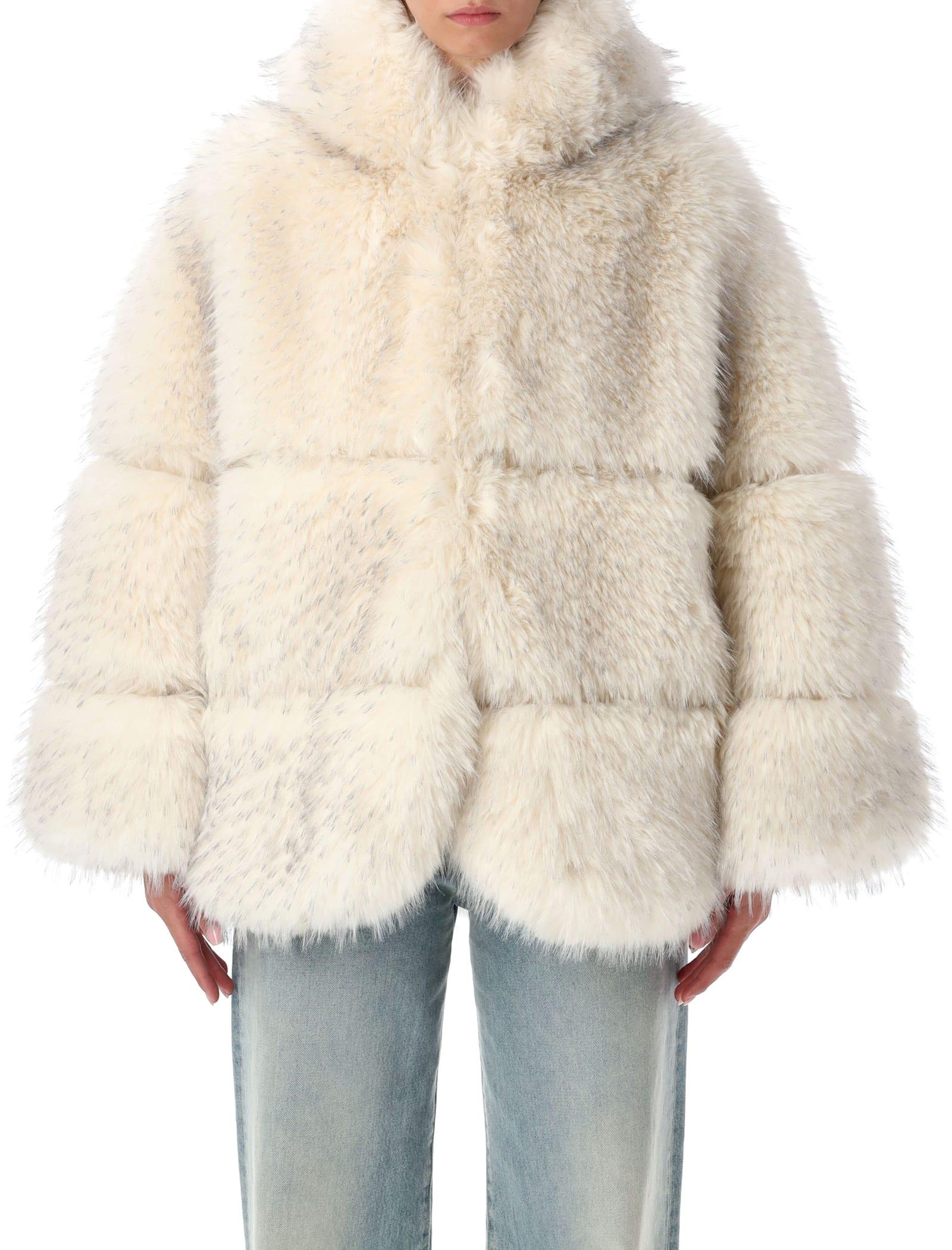 s. w.o. r.d 6.6.44 faux fur jacket with hood