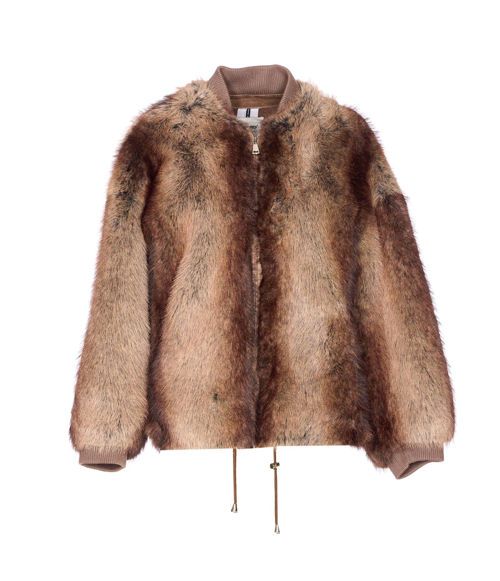 s. w.o. r.d 6.6.44 faux fur jacket