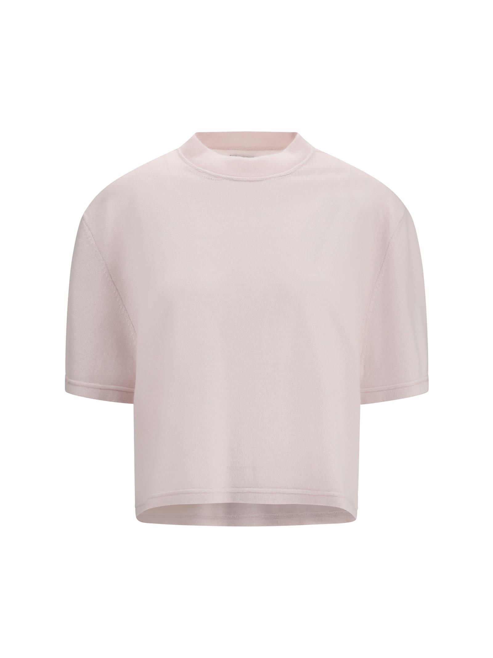 sa su phi cropped t-shirt with round neckline