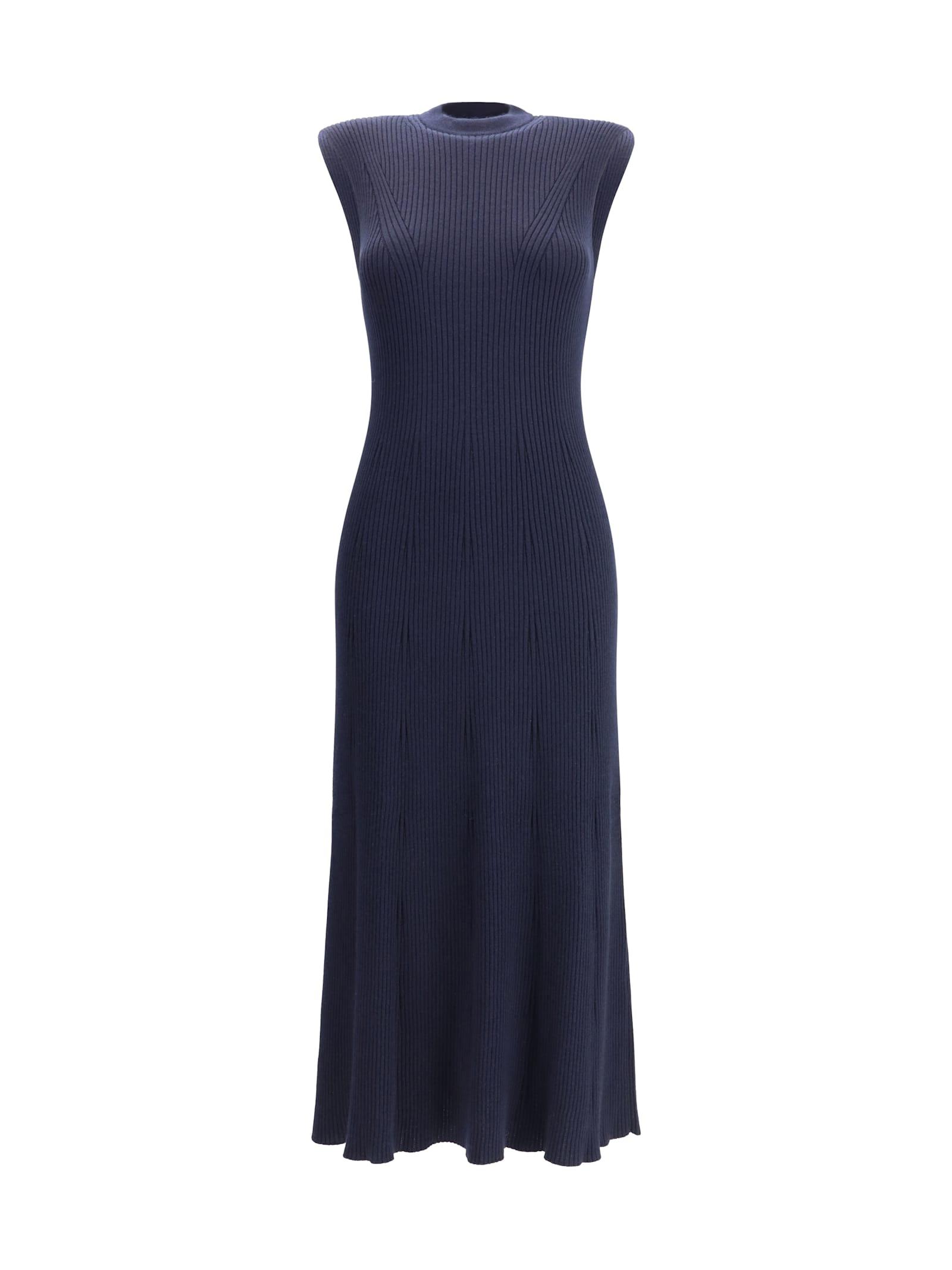 sa su phi ribbed cashmere silk sleeveless long dress