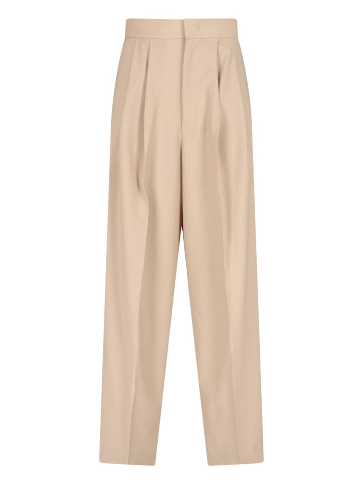 sa su phi trousers beige wool - women