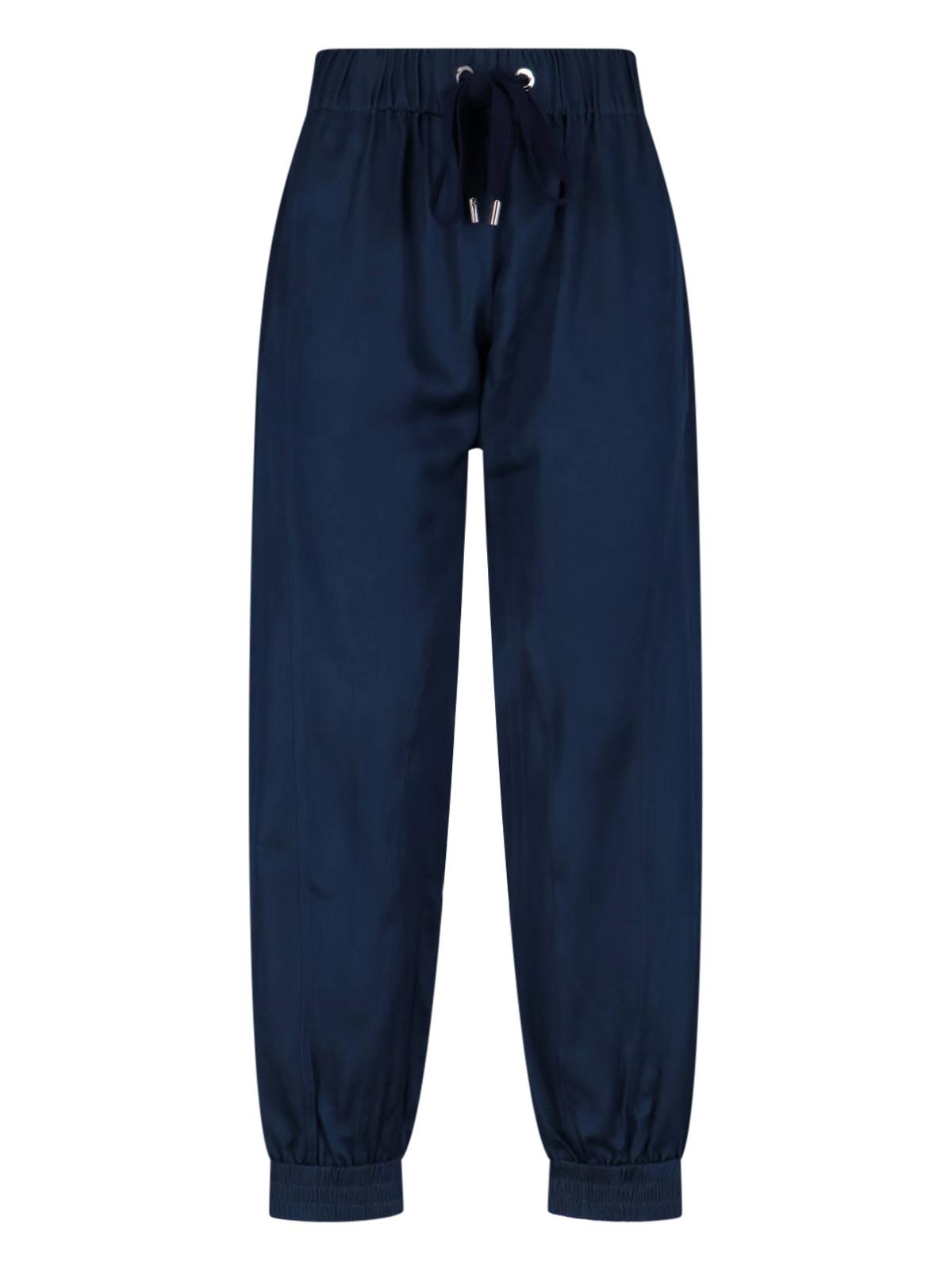 sa su phi trousers blue silk - women