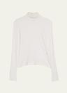 saada crochet mock-neck top