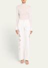 saada crochet mock-neck top