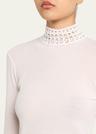 saada crochet mock-neck top