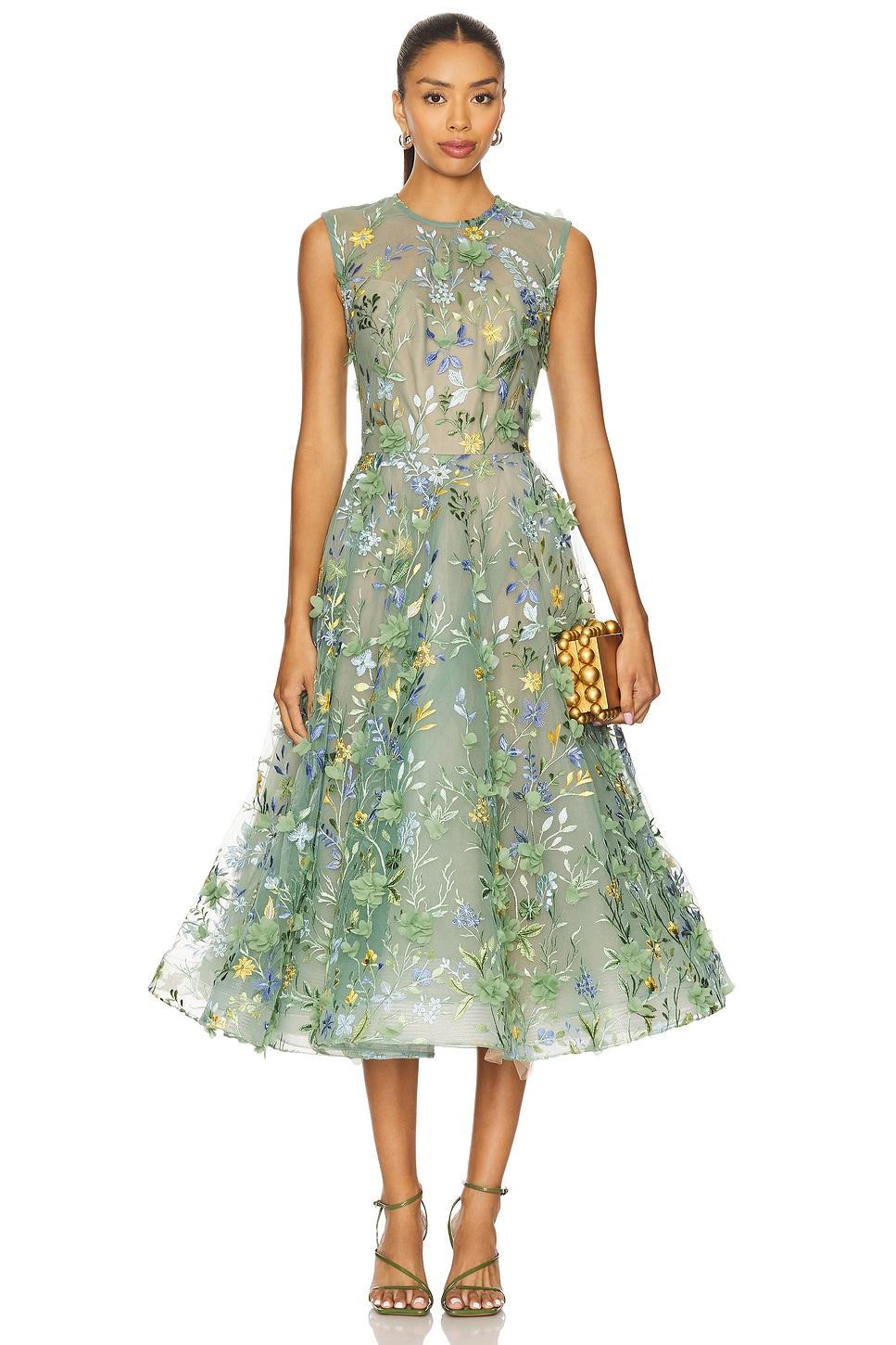 saba floral midi dress