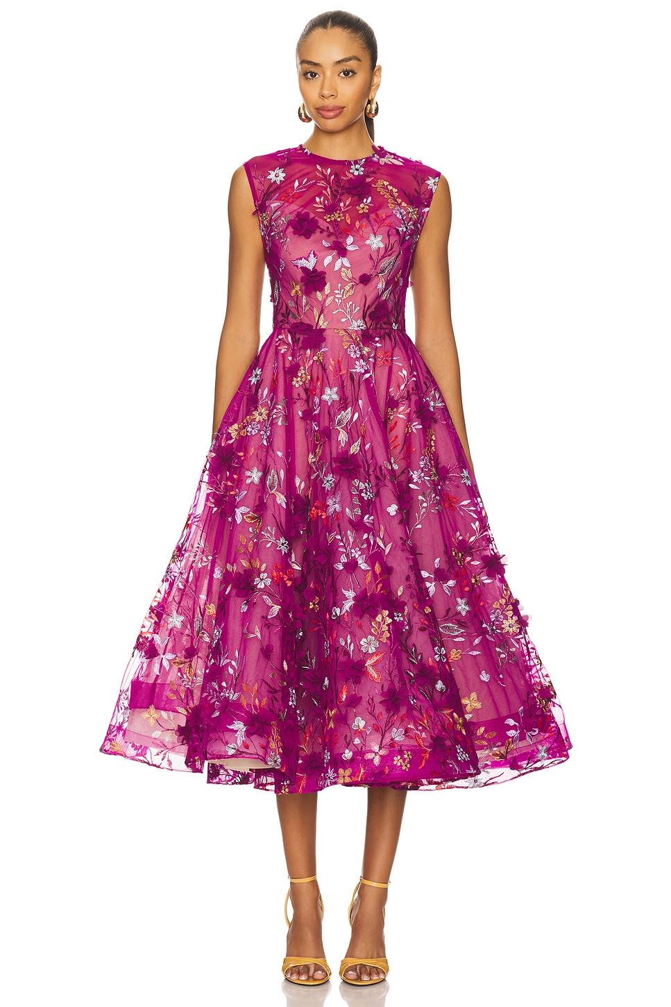 saba floral midi dress
