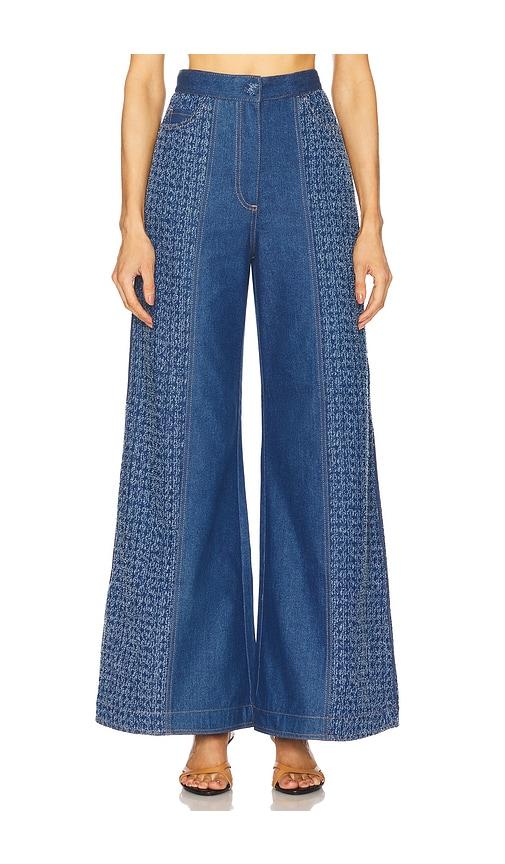 sabina musayev ace pants in blue.