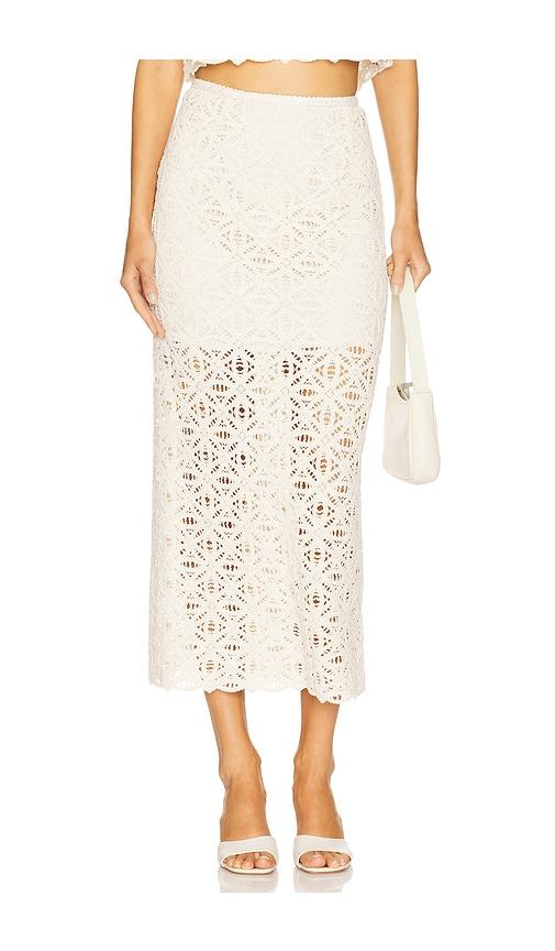 sabina musayev anaya skirt in ivory.
