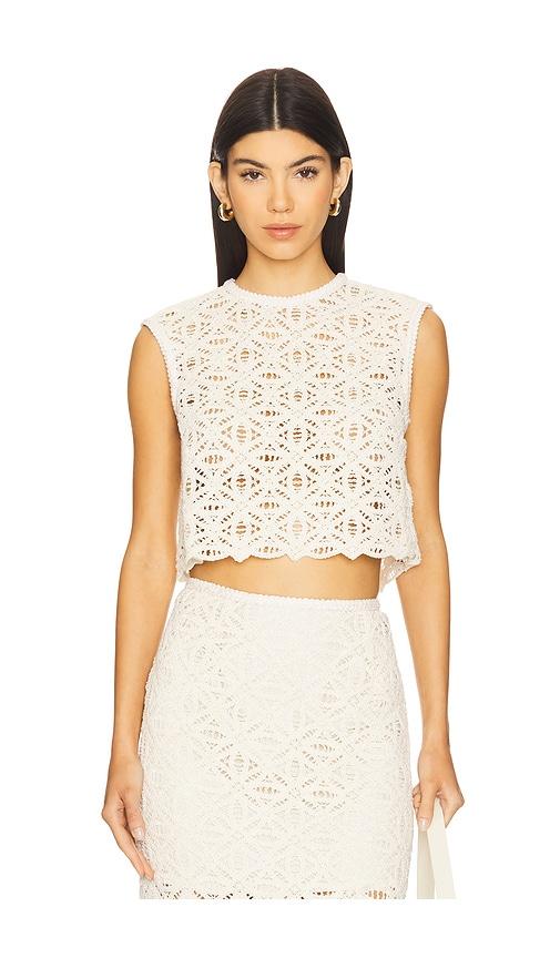 sabina musayev debby top in ivory.