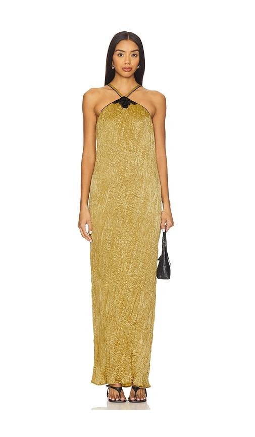 sabina musayev nicole dress in yellow.