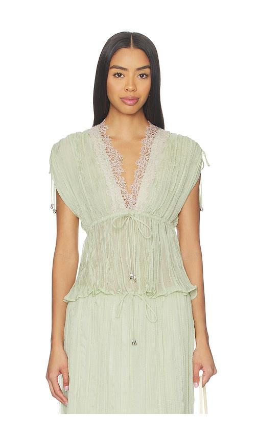 sabina musayev sandi top in green.