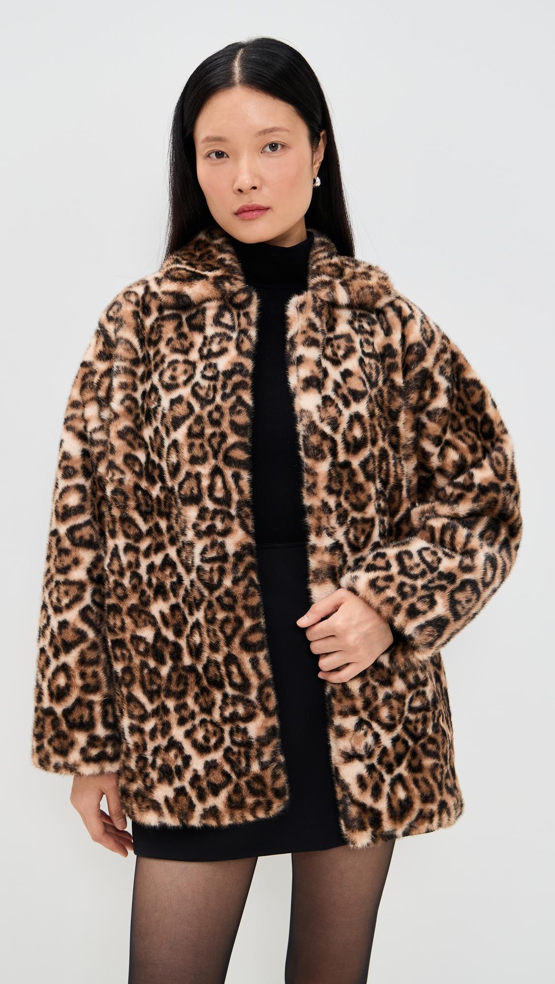 sable faux fur coat