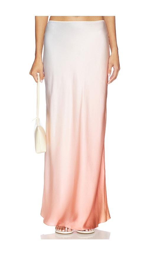 sablyn grace b maxi pull on skirt in blue,coral.