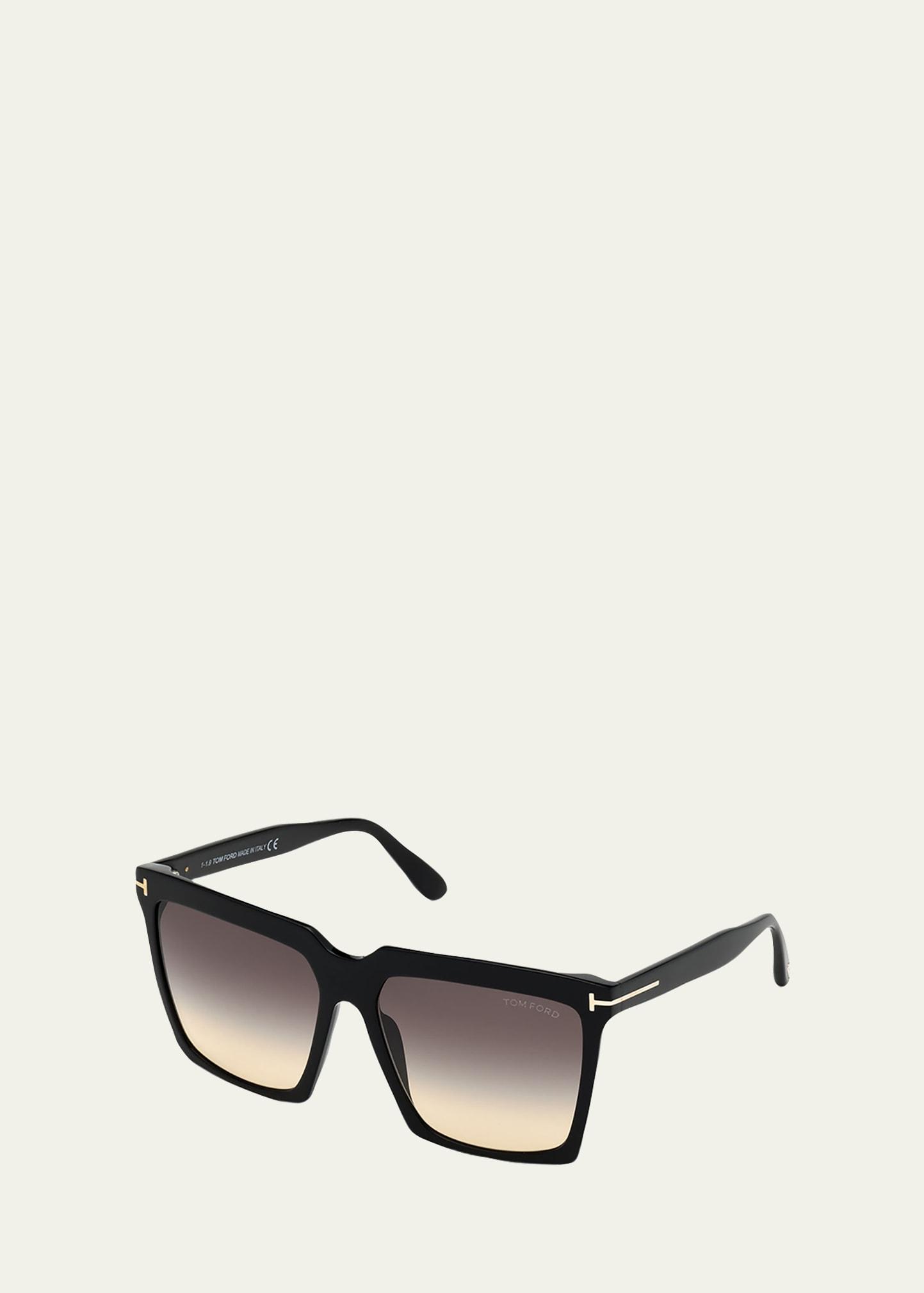 sabrina square acetate sunglasses