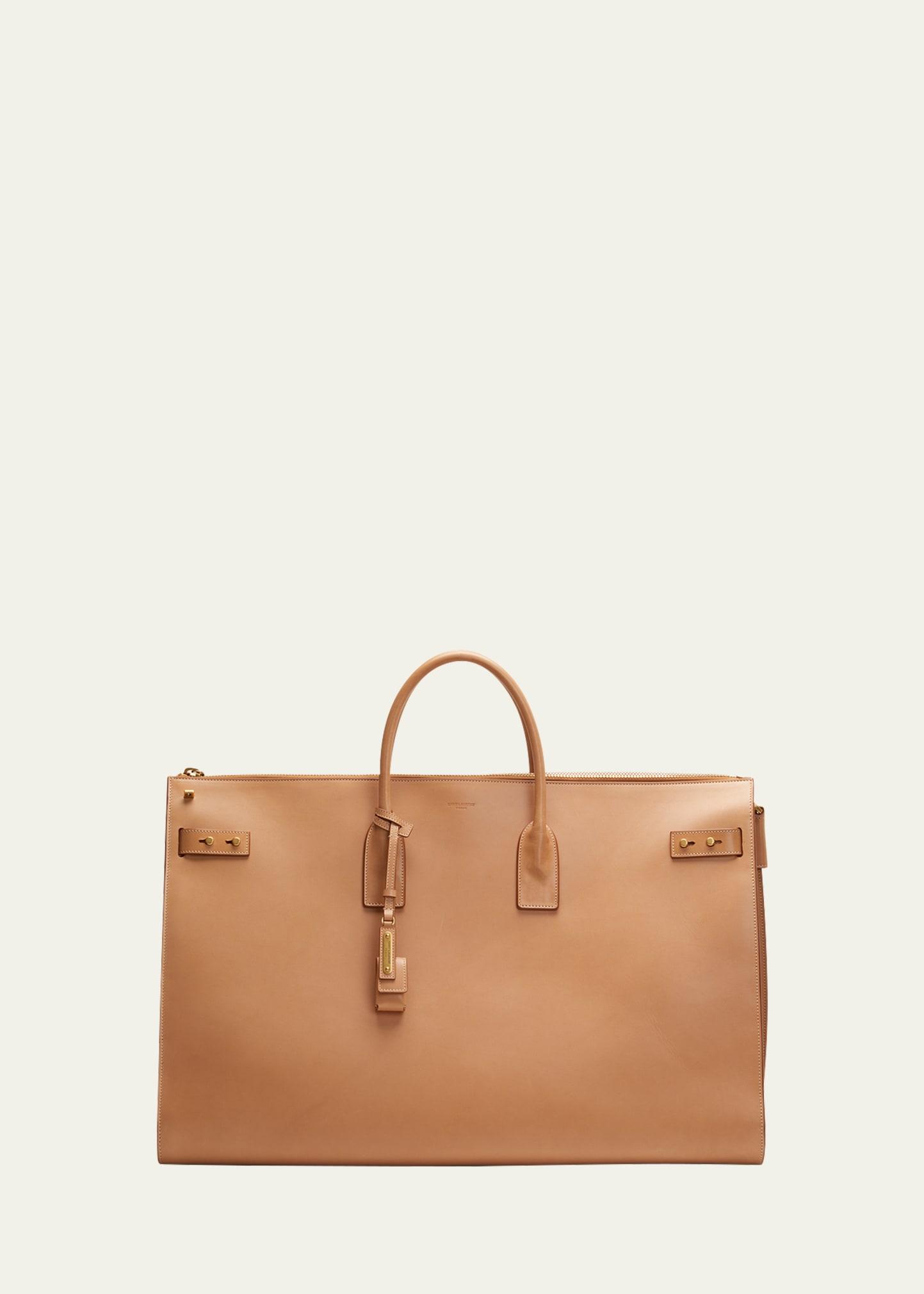 sac de jour large duffle bag in smooth leather