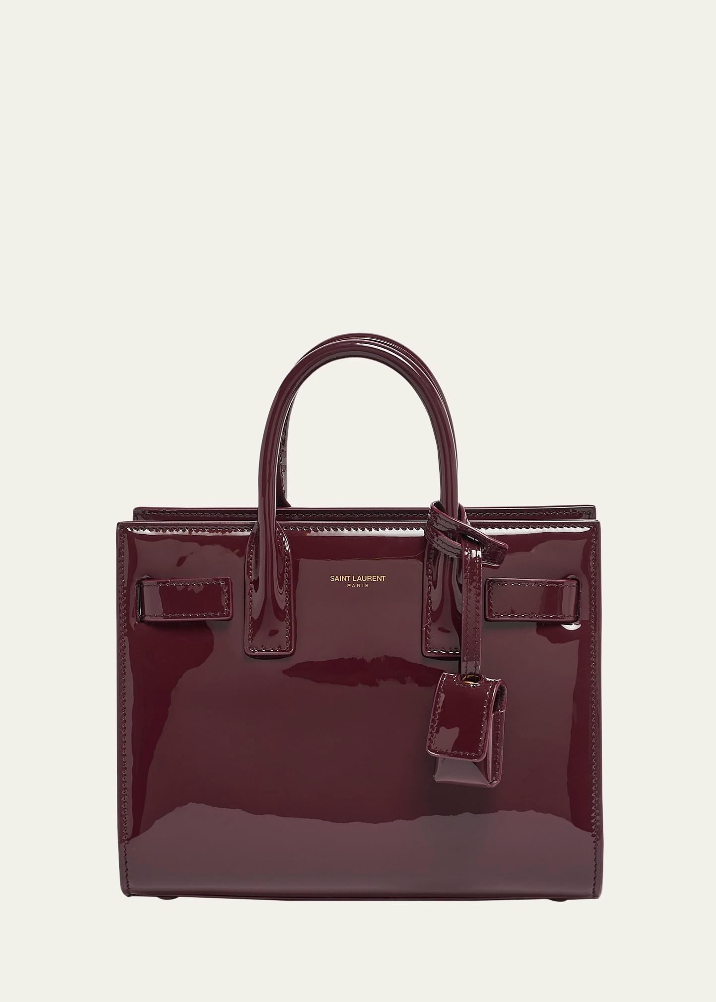 sac de jour nano top-handle bag in patent leather