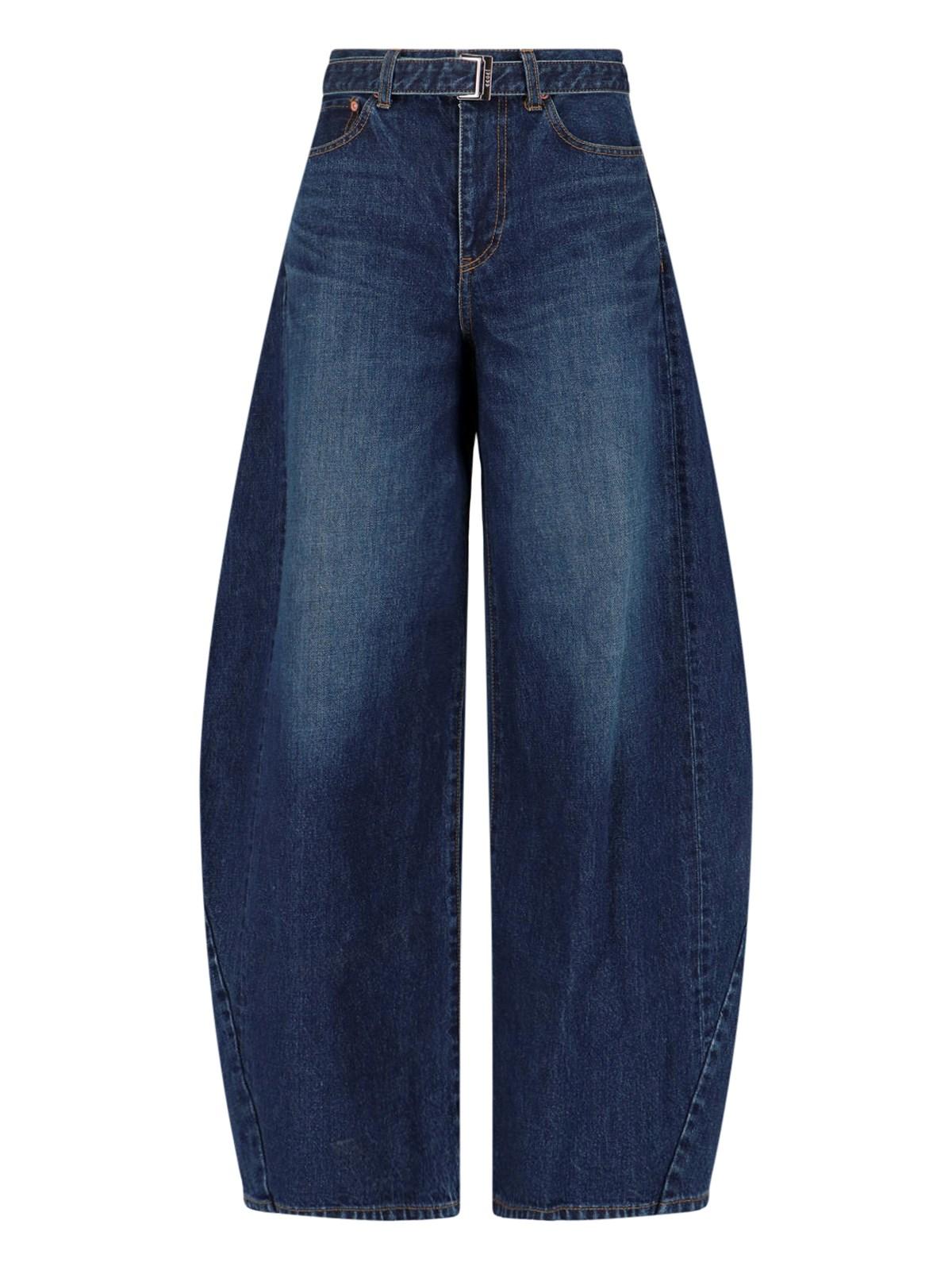 sacai barrel wide jeans