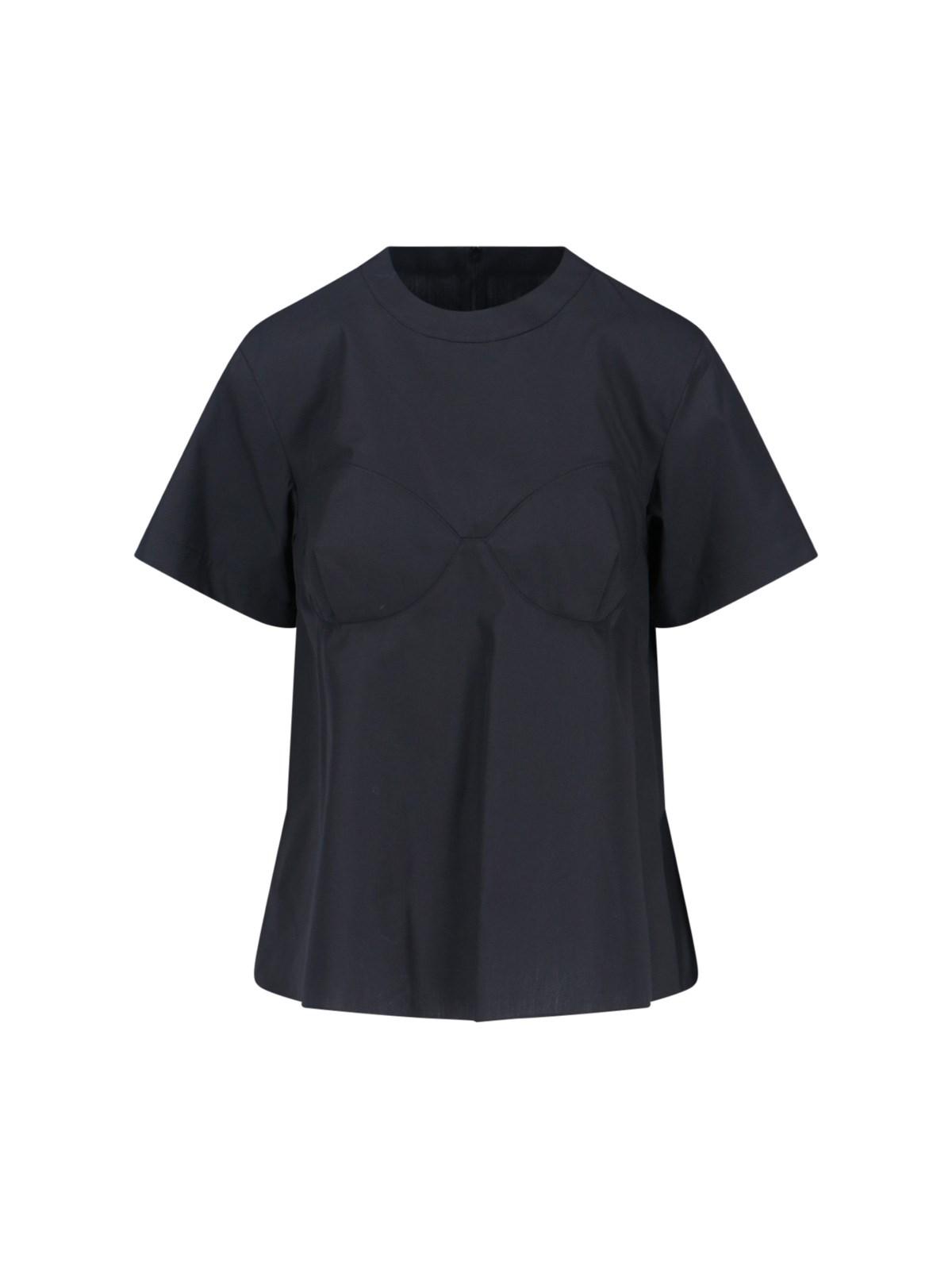 sacai cotton blend t-shirt