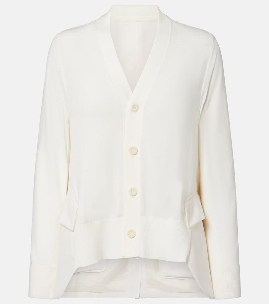 sacai cotton cardigan