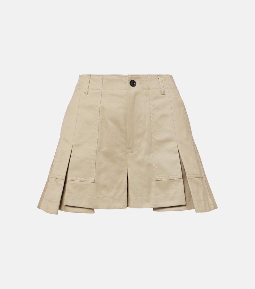 sacai cotton shorts