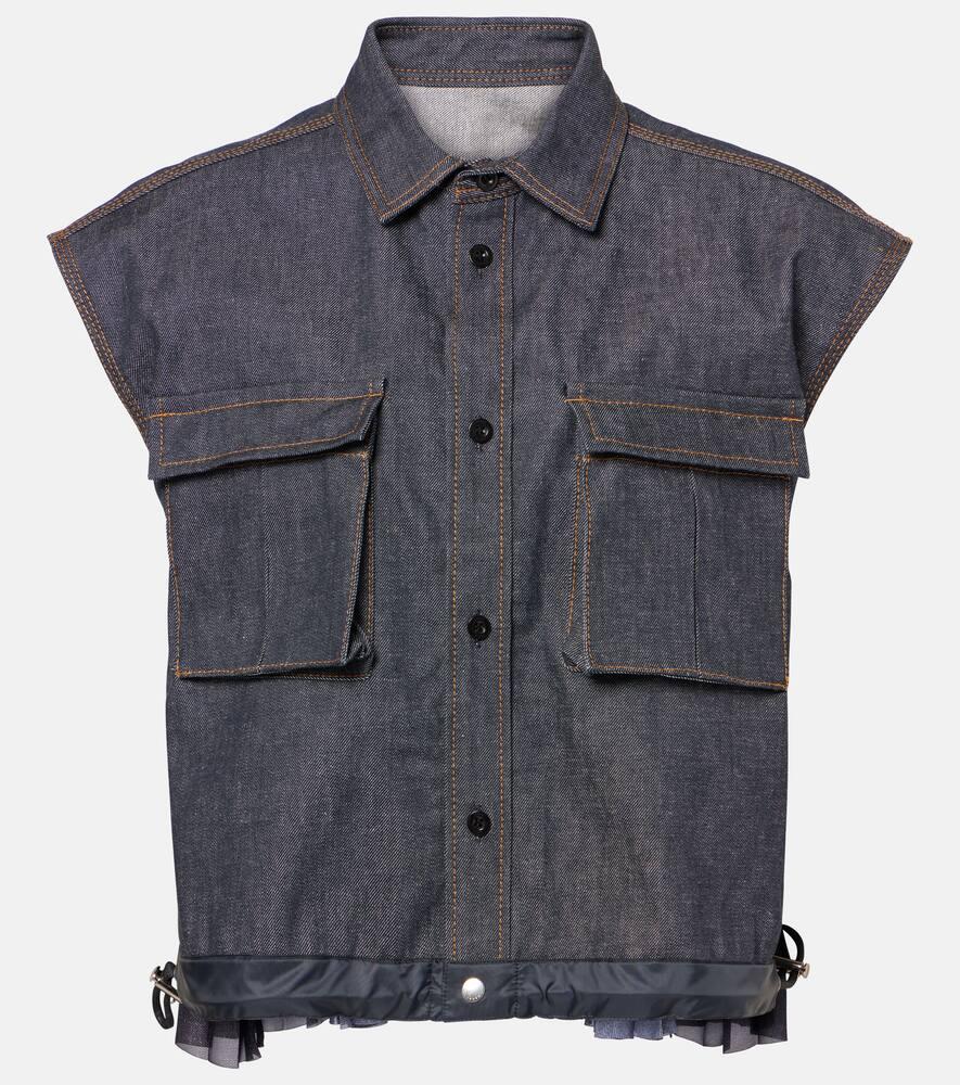 sacai denim shirt