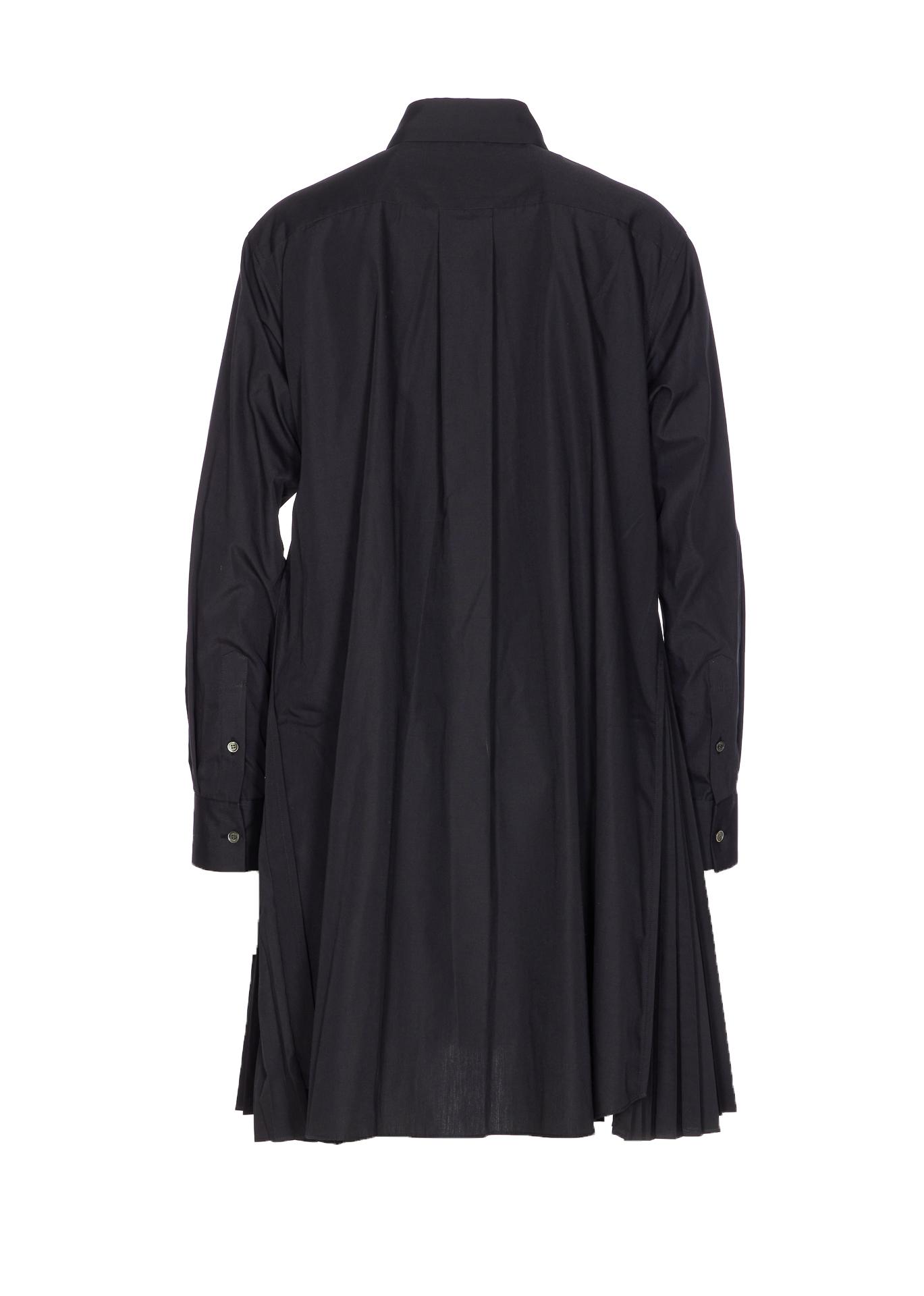 sacai dresses black cotton - women