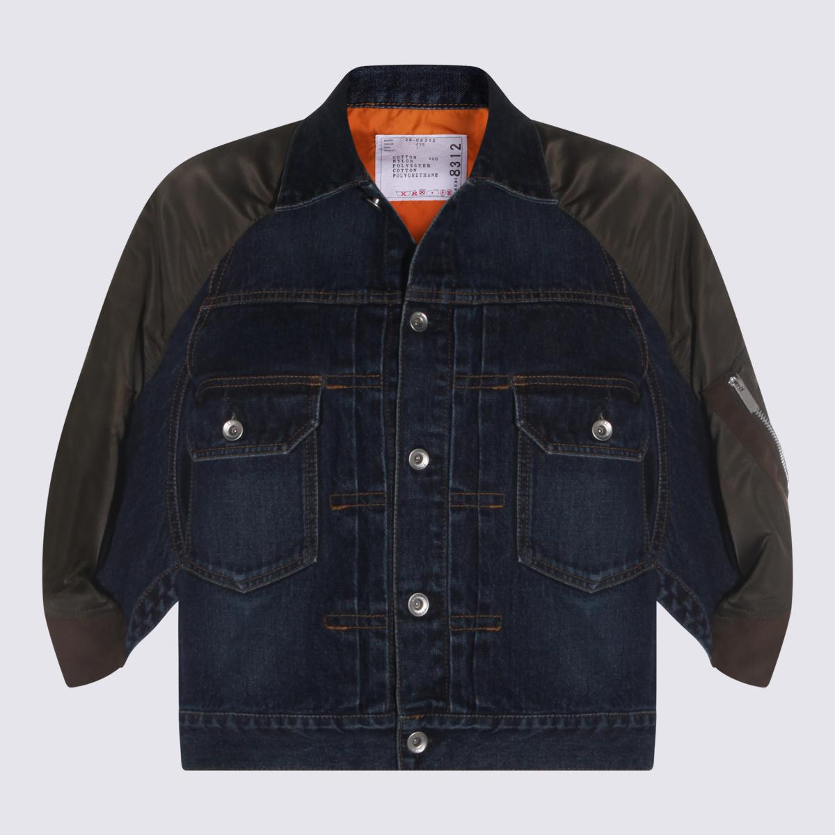 sacai jackets blue/khaki _co pu pl - women