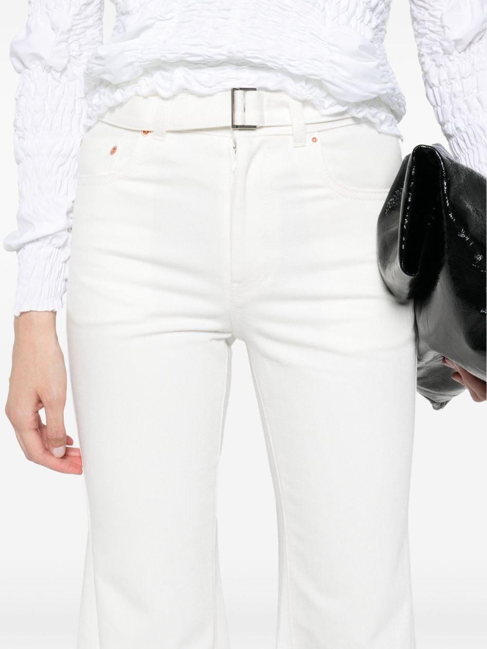 sacai jeans white cotton - women