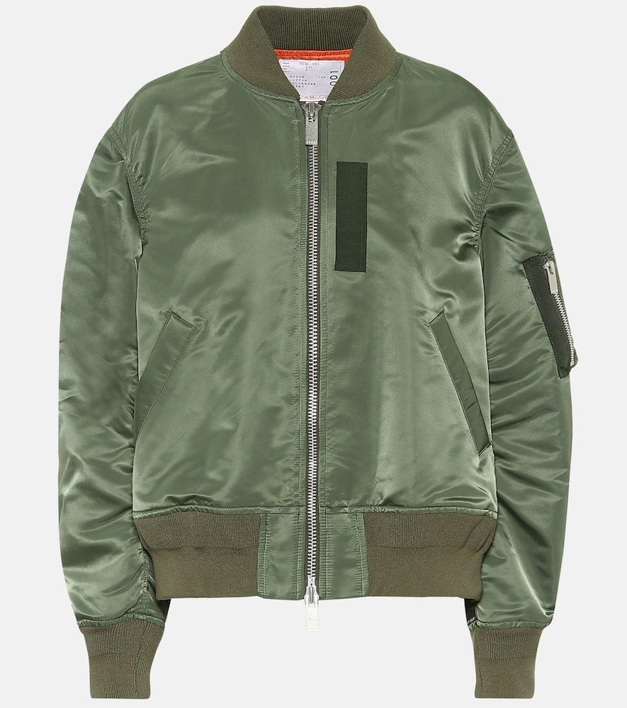 sacai nylon bomber jacket