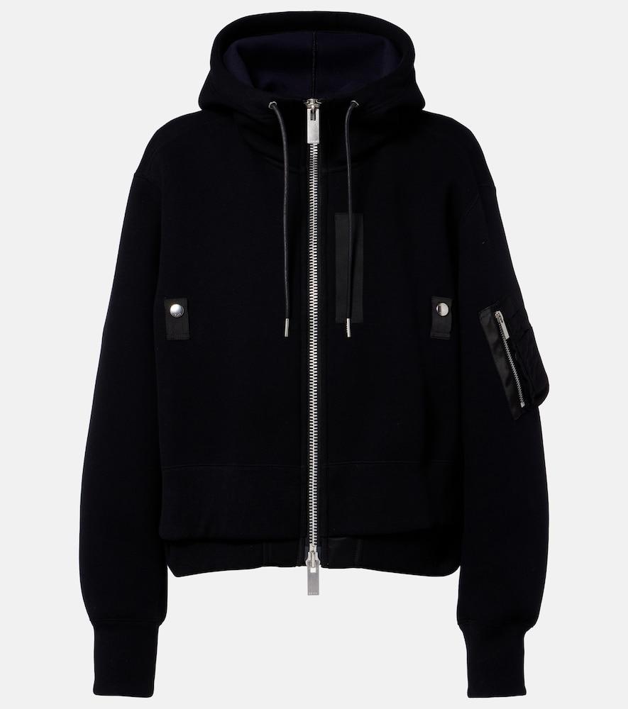 sacai paneled cotton