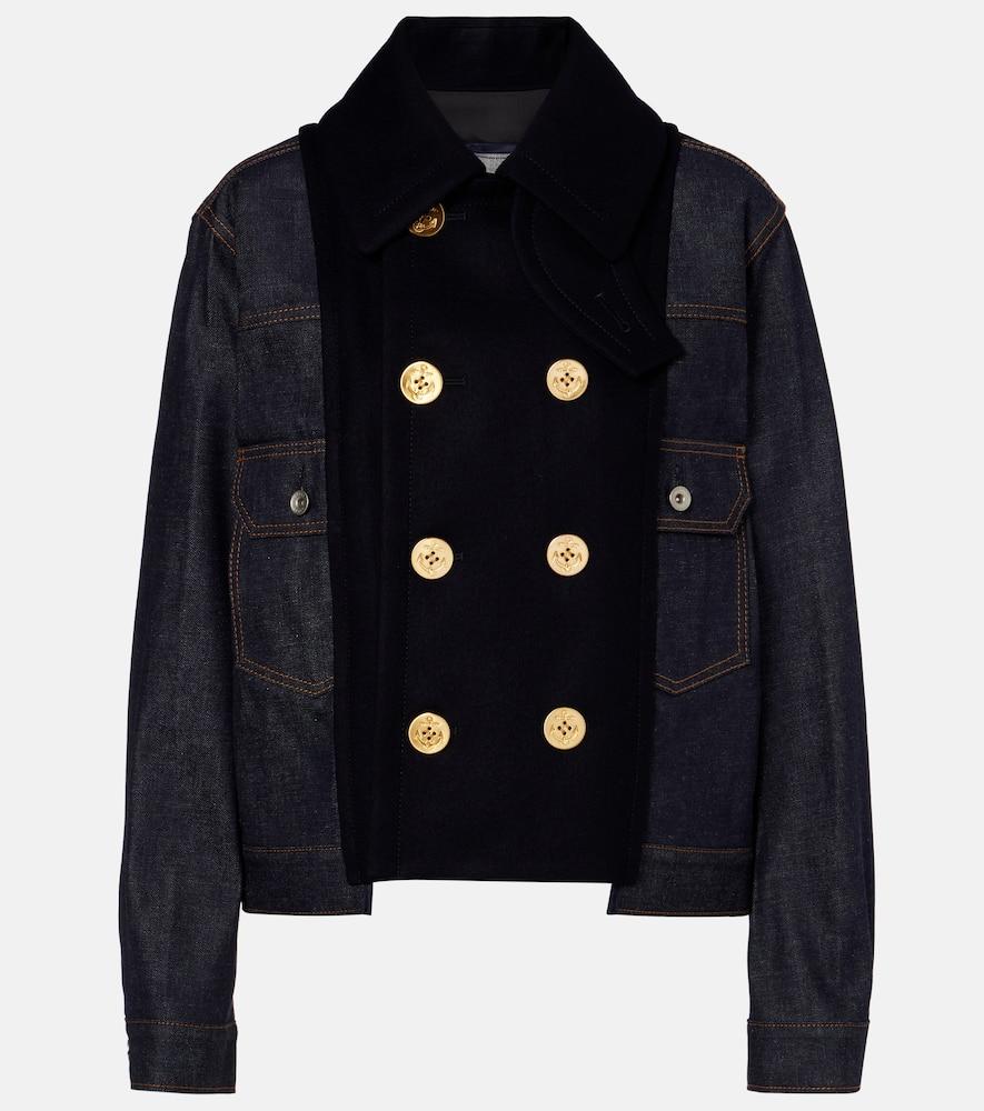 sacai paneled denim jacket