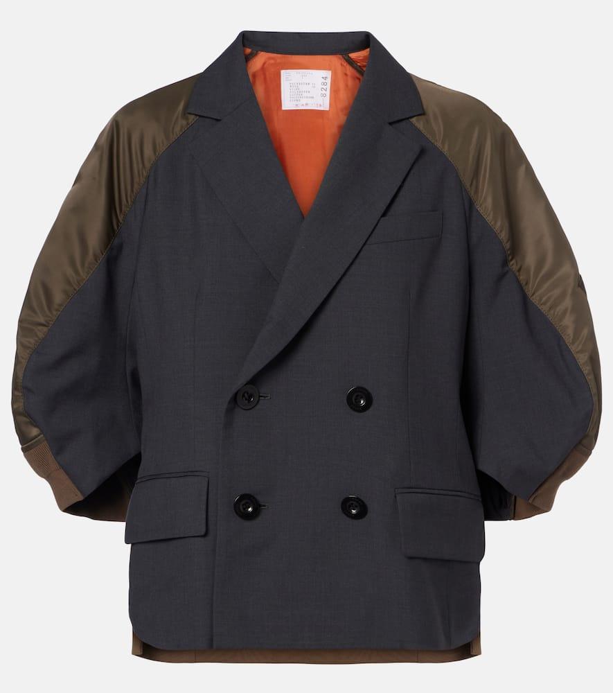 sacai paneled jacket