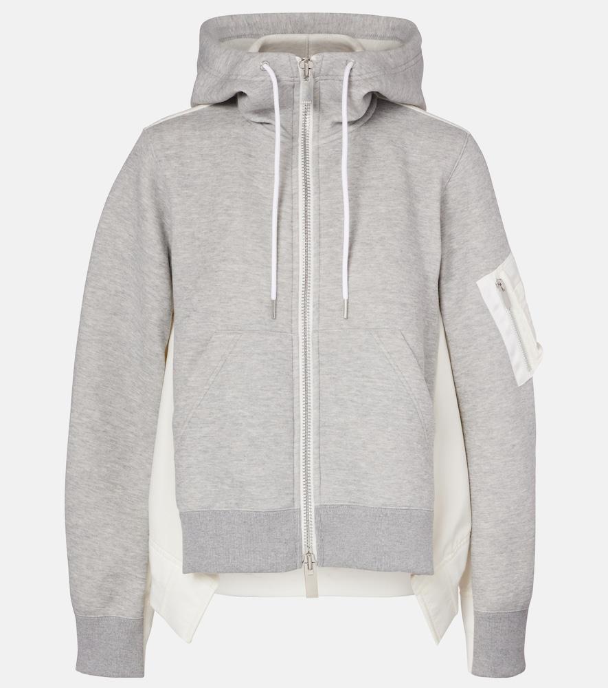 sacai paneled zip