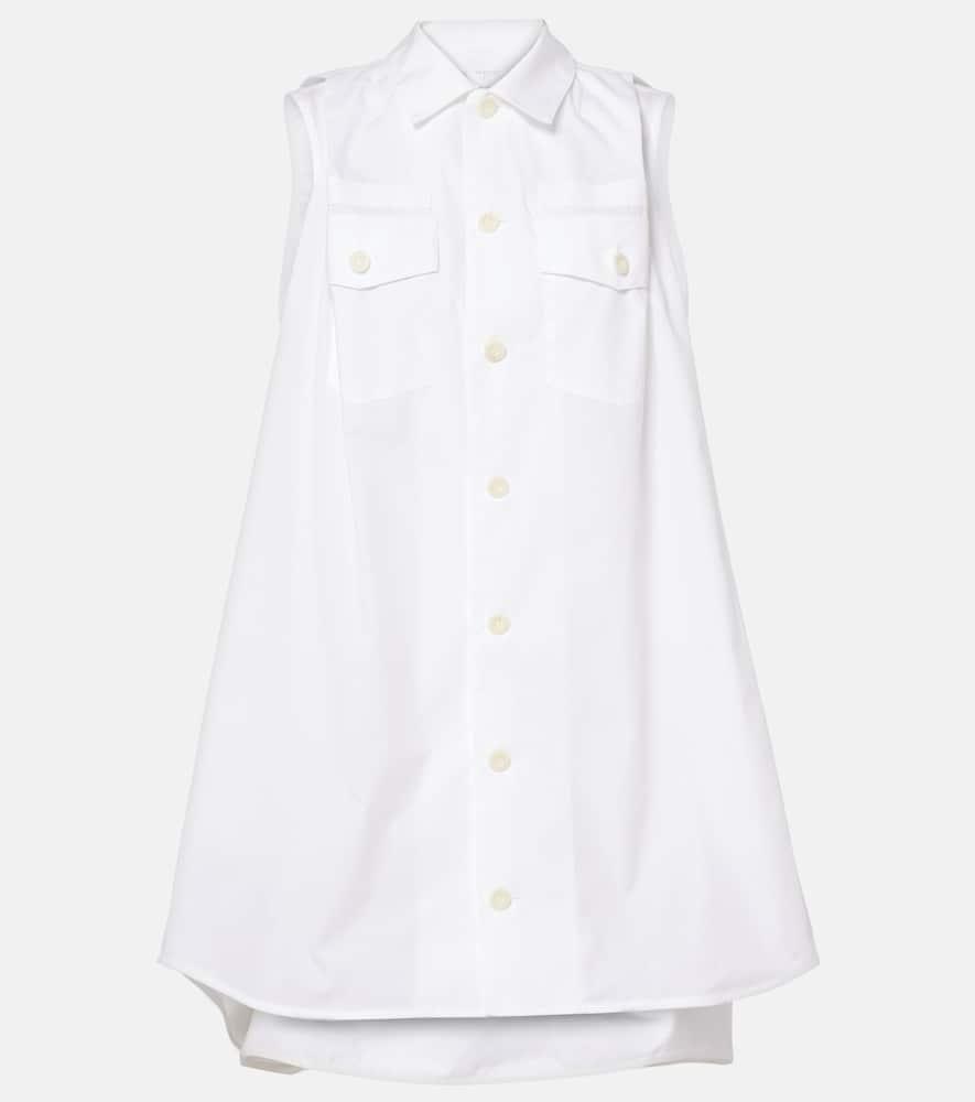 sacai poplin minidress