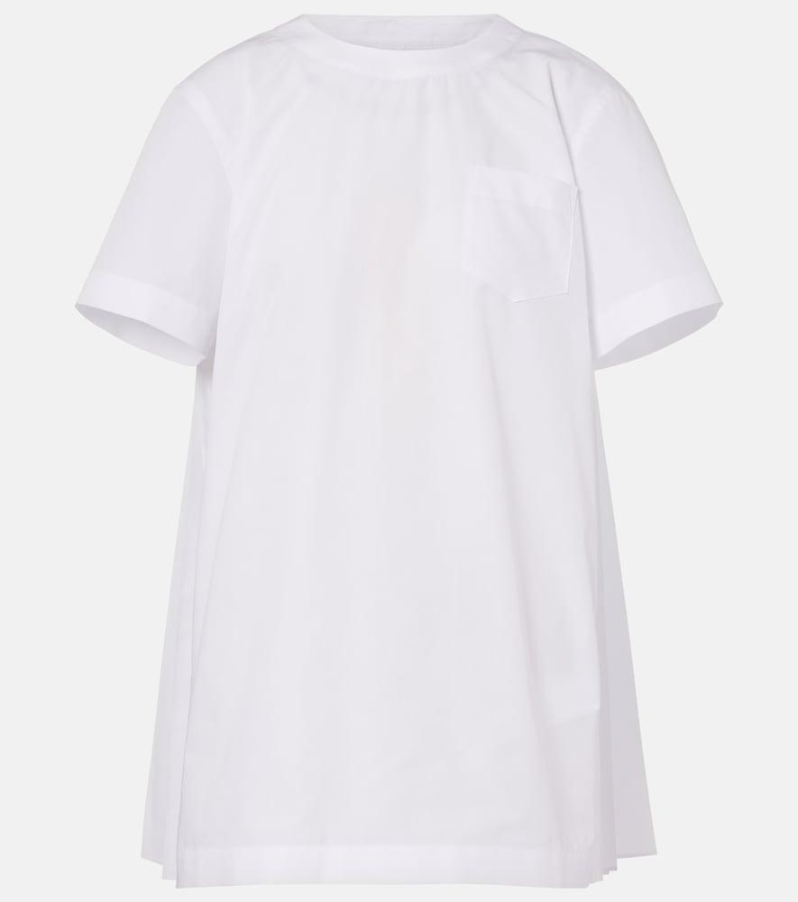 sacai poplin minidress