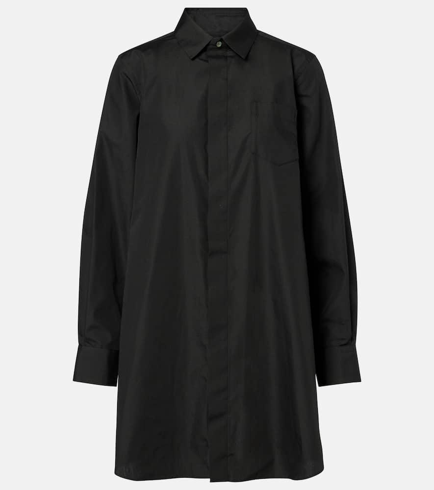 sacai poplin shirt dress